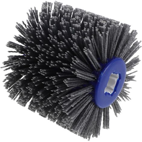 Roue de Polissage en Nylon Abrasif Grain 60, Accessoire pour Meuleuse D’établi, Outil de Réparation Précis pour Meubles et Portes en Bois, Finition Lisse sans Traces, Kit (1/5)