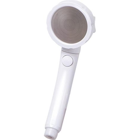universal shower head, white shower head water saving shower head rotating shower head shower nozzle with 3 modes pulse mode rain mode mixed mode (1/5)