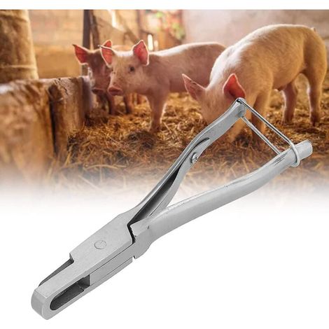 ZVD Pince à oreilles d'animaux, pince à étiquettes pour oreilles de porc, prise en main confortable, boucle pratique pour le bétail de la ferme (1/3)