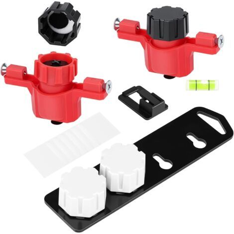 Outil de fixation en trou de serrure - Plus besoin de mesurer pour marquer les emplacements de fixation sur les murs, les armoires, etc. - Outil réutilisable (1/4)