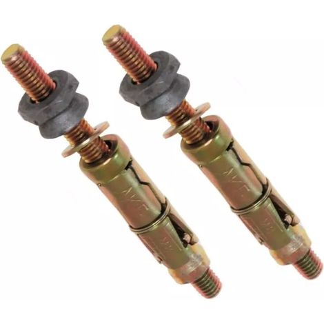 Lot de 2 boulons de fixation sécurisés béton/ciment (diam. 8mm) (1/3)