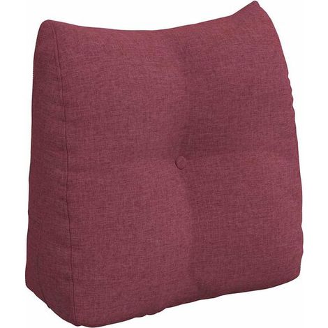 Coussin Bordeaux, 45 x 24 x 50 cm, tissu. (1/5)