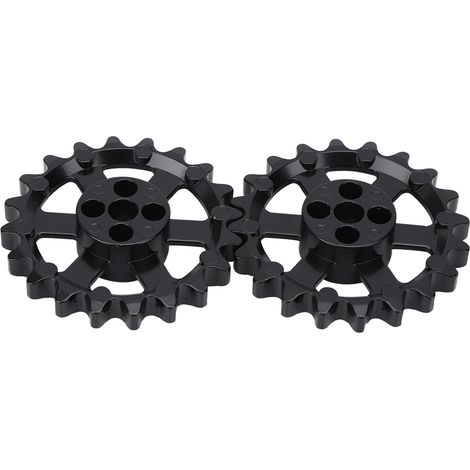 2 pignons à 20 dents en alliage d'aluminium pour chenilles de robots industriels, 65 mm x 15 mm x 8 mm