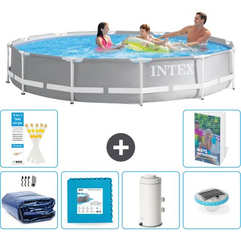 Prism Frame Pool Rund - 366x76 cm - 7-teilig S152
