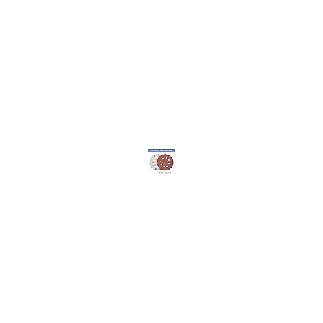 Disques de ponçage abrasifs perforés 125 mm auto-agrippants 8 trous grain 120 – Lot de 50 pour ponceuse orbitale aléatoire (1/5)
