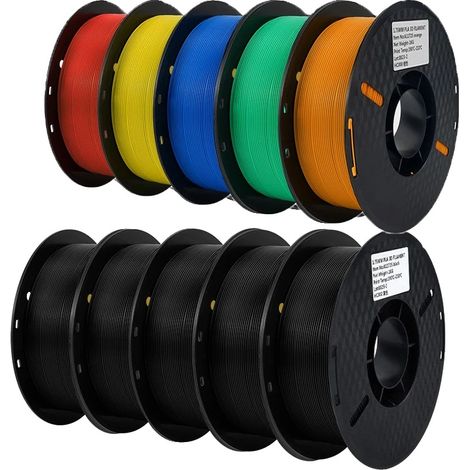 PLA-Filament für 3D-Drucker, 1,75 mm Durchmesser, 1 kg Rolle, 10 kg PLA-Mix B (1/2)