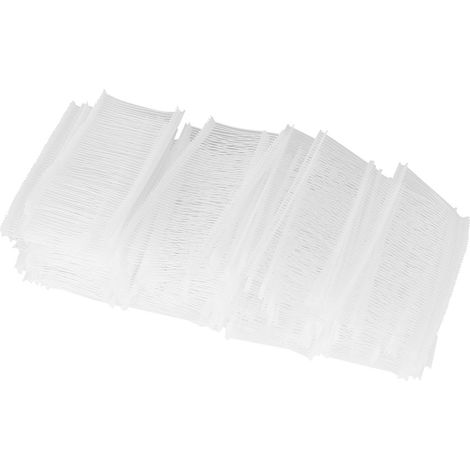 10 000 attaches universelles en tissu PP pour étiquettes de prix, compatibles avec les pistolets d'étiquetage (transparentes, 50 mm). (1/5)