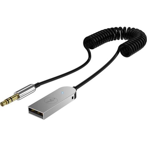 Récepteur Bluetooth Voiture AUX 3,5 mm - Adapt. Haute Qual. - Universel - Installation Facile - Marque HAWUJ (1/5)
