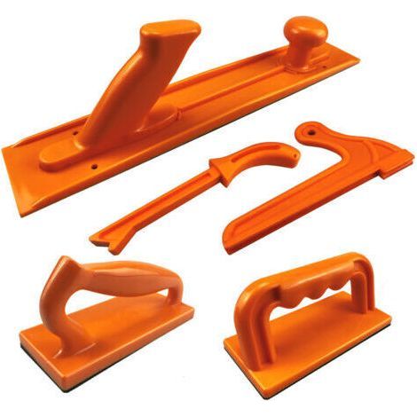 BUNTHAUS Lot de 5 blocs poussoirs de sécurité et bâtons poussoirs Poignée ergonomique avec prise en main maximale Outils de sécurité pour scie à table, menuiserie, table de défonceuse et scie à ruban (1/5)
