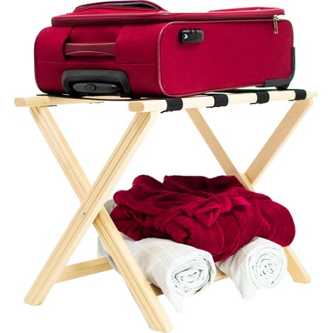 Portavaligie grande Jumbo Naturale porta abito stiracalzoni indossatore legno servo muto pieghevole appendiabiti per camera da letto vestiti gruccia svuota tasche