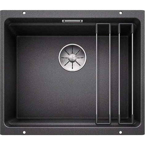 Blanco Etagon 500 - Silgranitspüle, 53x46 cm, mit Schienen, Schwarz 525887