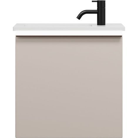 burgbad Eqio lavabo en fonte minérale avec meuble sous-lavabo et (1/2)
