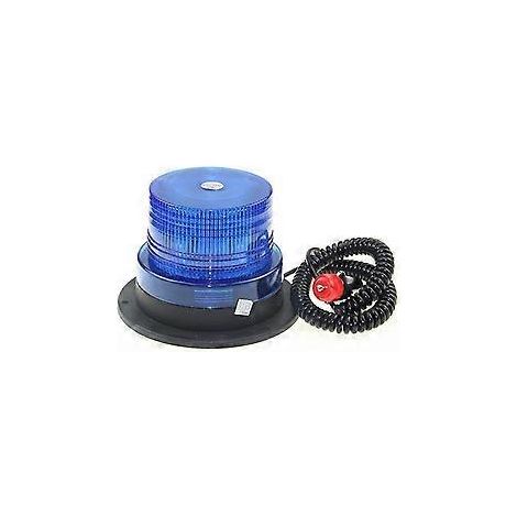 12V/24V LED-Warnleuchte in Blau für Auto, Fahrzeug, Polizei, LED-Blitzlicht, Notleuchte mit Magnetbefestigung
