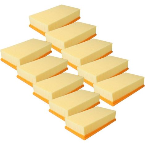 Lot de 10 filtres plats pour aspirateur – Compatible Hilti VC-20, VC-40, VC 20 UM, VC 40 UM – Remplacement Bosch 2607432033, Dewalt D279015-XJ (1/4)