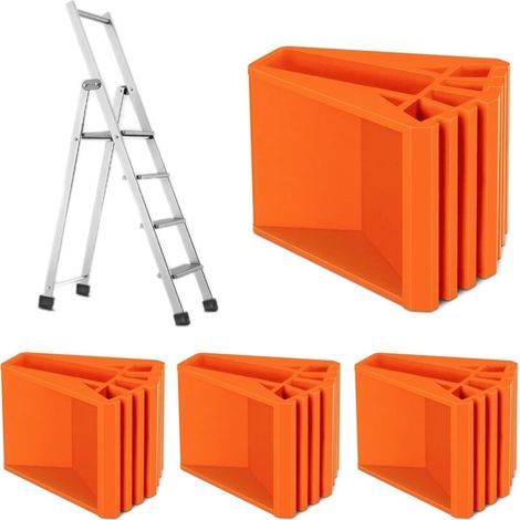 Patins antidérapants pour échelle – Lot de 4 – Caoutchouc épais pour sécurité accrue – Installation facile sans outils (1/5)
