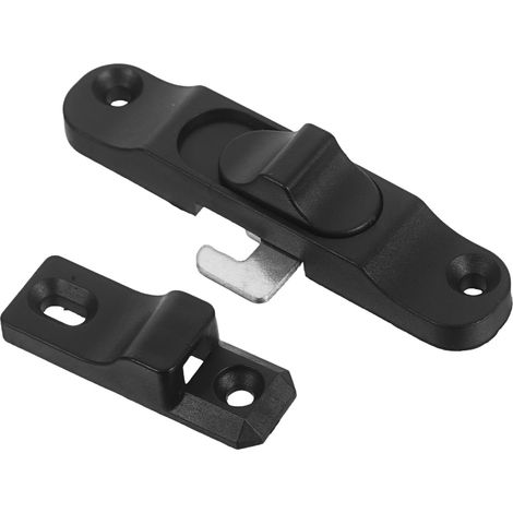 Serrure de Sécurité avec Limiteur Réglable en ABS Noir Protection Résidentielle pour Fenêtre Coulissante pour Porte Moustiquaire et Baie Vitrée (1/5)