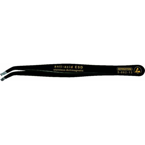 Bernstein Tools for Electronics 5-062-13 SMD-Pinzette 59 SA-ESD Abgerundet 115 mm