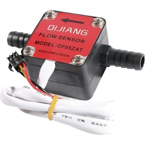 JSSEVN - Durchflusssensor mit Kunststoffzahnrad, Miniatursensor, Flüssigkeitsmesser, kleines, robustes Messgerät (G1/2) (1/5)