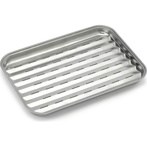 Grilles de cuisson antiflammes Acier Inoxydable 3 x 35 x 24 cm Argent (1/5)