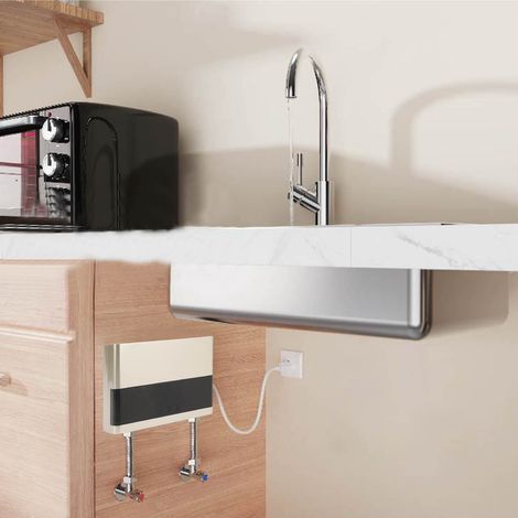 Scaldabagno elettrico istantaneo da 6000 W per cucina e bagno - Scaldabagno elettrico istantaneo senza serbatoio con telecomando (1/4)