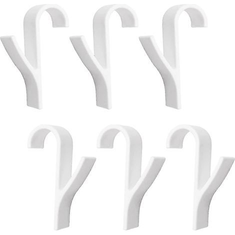 Lot de 6 supports de rangement pour baignoire, crochets de radiateur, crochets porte-serviettes, crochets pour peignoir (1/5)