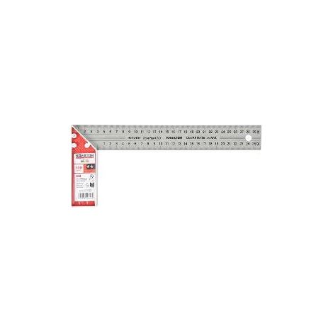 FPLUS escuadra aluminio ingl.350mm , El cuadrado de uniones de aluminio, se utiliza para definir el ángulo cuadrado. Está hecho de aleación de aluminio duradero. La marca KREATOR e
