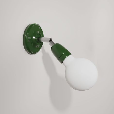 Fermaluce 90° Color, il punto luce orientabile in porcellana da parete o soffitto