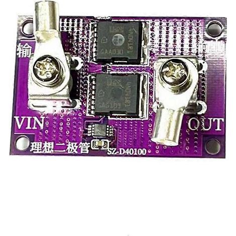 Module de diode parfait 60 A sans limitation de tension pour énergie solaire, protection contre la charge inverse et le courant inverse (1/5)
