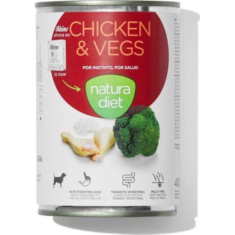 NATURA DIET DOG Chicken & Vegs400g caja x12