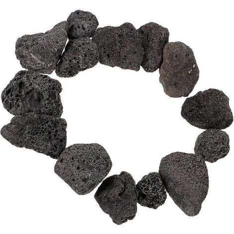 Aquarium Volcanic Stone Volcanic Rocks for Decor 1 Bag Black Porous Stone (1/4)
