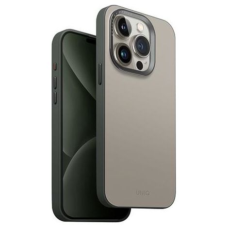 iPhone 15 Pro Uniq Magclick Hülle – beigefarbene Schutzhülle (1/5)