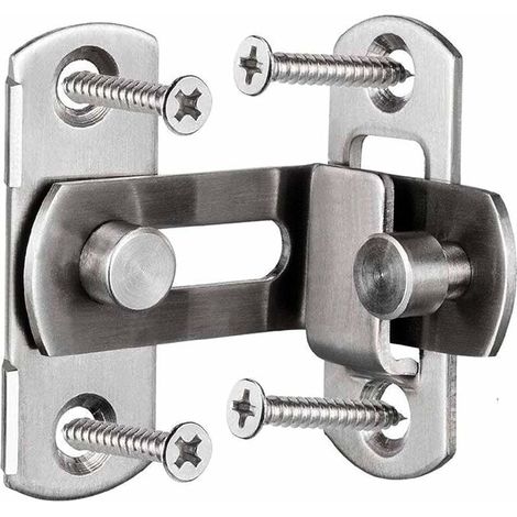Drill Bit Set 2 Large 90 Degree Right Angle Door Lock Buckles Curved Locking Bolts Sliding Lock Lever Bolts for Doors and Windows (1/5)