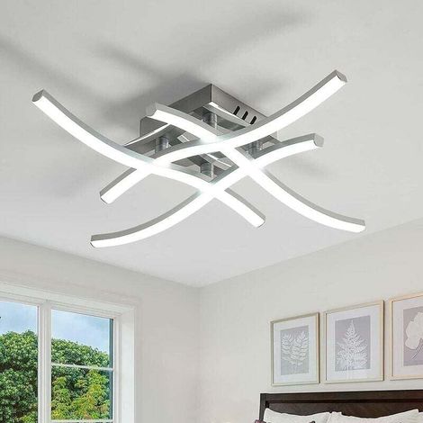 28W LED-Deckenleuchte, modernes Design, 2520 Lumen, 6000K Innenbeleuchtung, für Wohnzimmer, Schlafzimmer und Balkon. (1/4)