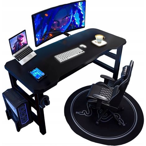 Gaming-Schreibtisch Tisch für Gamer modern Computer schwarz Loft 120 cm (1/5)