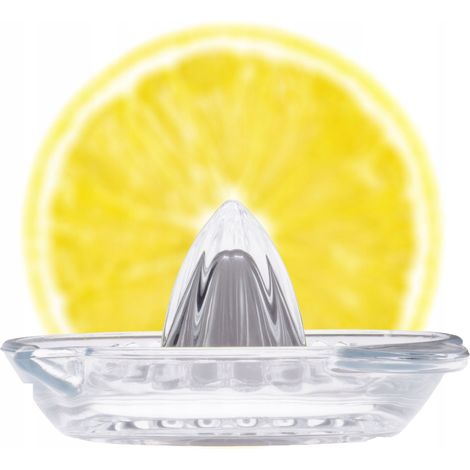 KADAX Zitruspresse aus Glas, manuelle Zitruspresse für Zitronen und Limetten