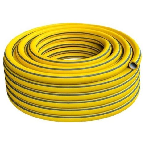 Tuyau arrosage 20m Jaune/Noir Tuyaux d'arrosage 13mm(1/2 Zoll) 4 couches 25 Bar Robuste et durable Portable Outdoor Compressor Tuyau d'arrosage Flexible Robuste Gurable Anti-courbure (1/5)