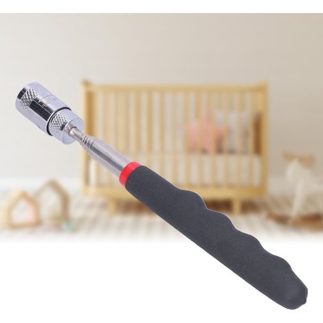 Outil de ramassage magnétique avec lumière LED, mini barre de ramassage télescopique portable, cadeau (1/5)