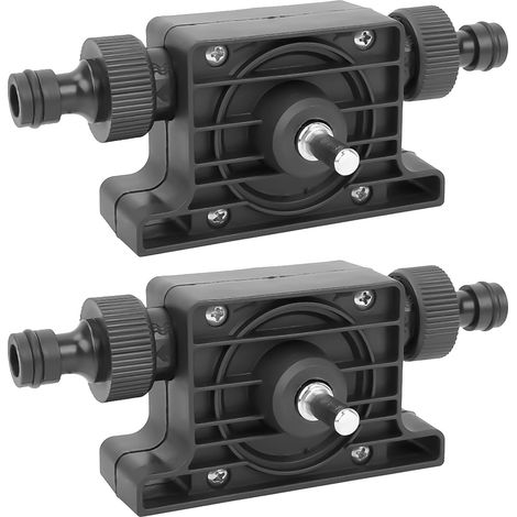 Pompe de Perceuse Électrique à Main, Pompe de Transfert d'Eau Auto-Amorçante Portable Pompe de Transfert d'Eau de Fluide d'Huile Auto-Amorçante avec Raccords Rapides de Tuyau d'Eau (2pcs) (1/5)