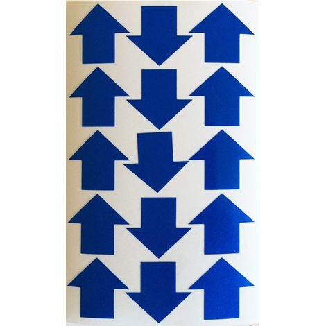 Frecce adesive realizzate con materiale rifrangente scotchlite classe 3 Colore - Blu