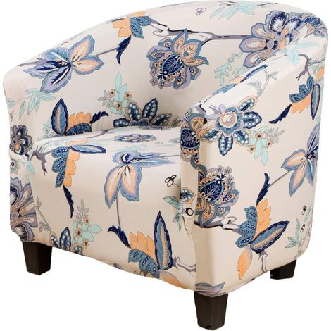 Club Chair Slipcover, Removable Washable High Stretch Tub Chair Slipcover, Couch Cover, Furniture Protector for Living Room