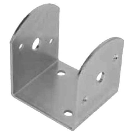 PLAQUE EN U POUR POUTRES INCLINÉES 80x85x80 mm