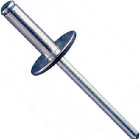 remache aluminio 4,8mm cabeza ancha al largo 25mm ø rosca chapa 4.8mm