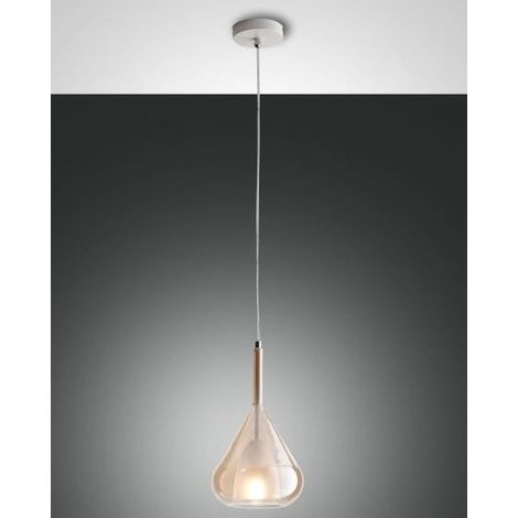LILA SOSPENSIONE 1 LUCE AMBRA ATTACCO E27 D.20CM (1/4)