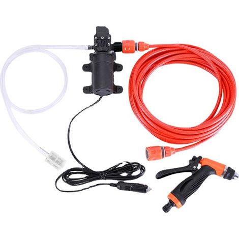1 Set 12 V Pompe à Eau Pistolet Portable de Haute Pression Auto-Amorçante Kit de Lavage Electrique pour Voiture -YES