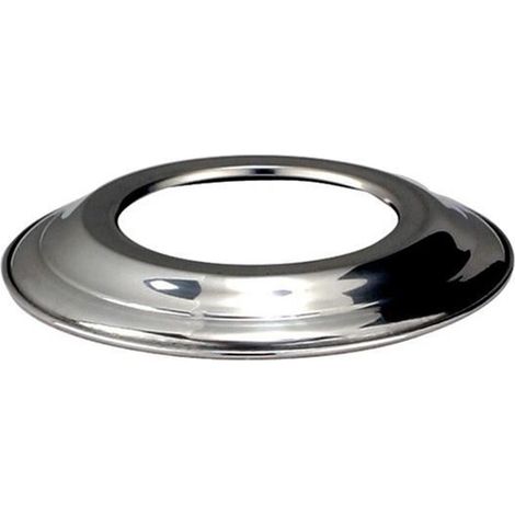 Poujoulat – Rosace chromée 100mm – Matériau chromé pour finition murale – Étanchéité parfaite – Assemblage simple et rapide