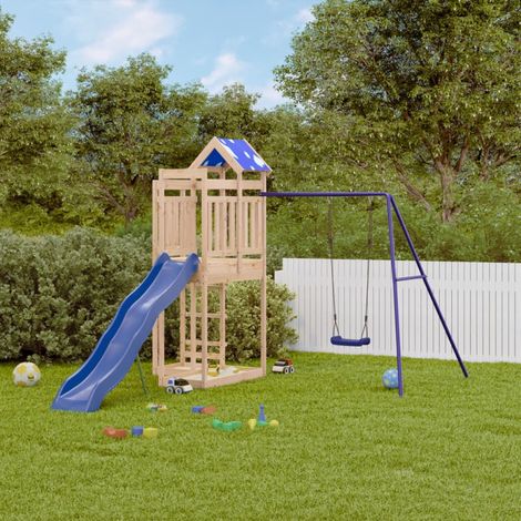 vidaXL Aire de jeux d'extérieur bois de pin massif (1/5)