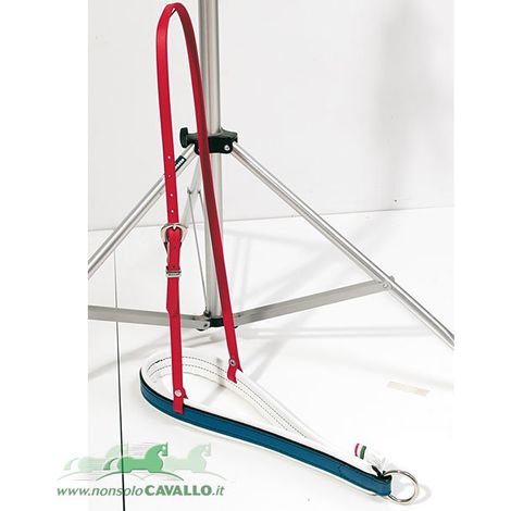 Braun - Bosal aus Biotan und farbigem Leder mit verstellbaren Schnallen und Kapseln aus Messing oder Edelstahl (1/2)
