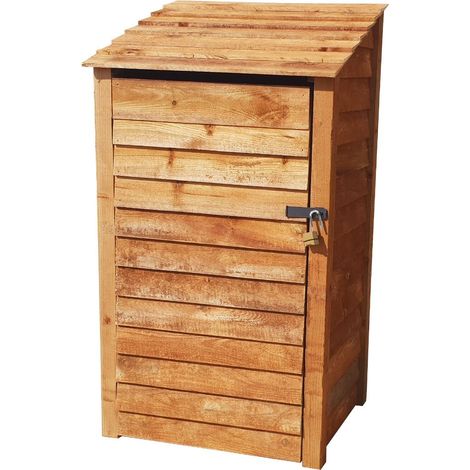 Wooden Tool Store, W99xH180cm (Brown finish)