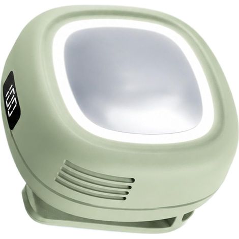 Mini ventilateur sans pales Appareil Rechargeable Silencieux À Affichage Ventilateur De Portable Pour Chemise Sacs Voiture Été Camping Plage Sports Bureau Maison Travail Tente (1/5)