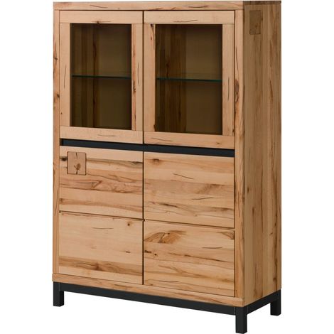 Vitrine Kernbuche 103x40x148 natur geölt VILLANDERS 102